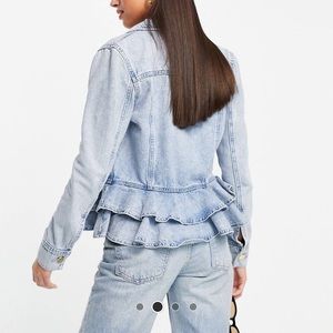 ASOS Ruffle Denim Jacket